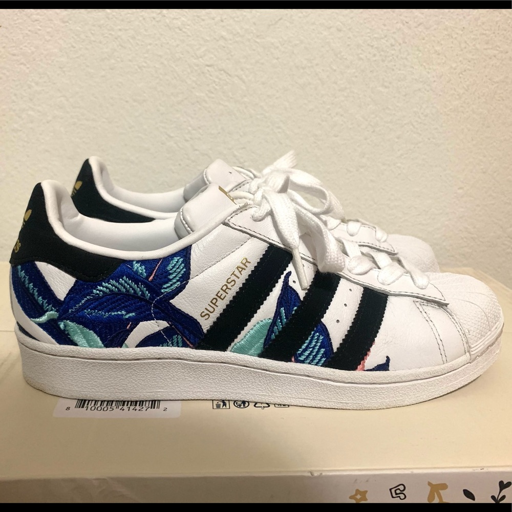 Adidas Superstar Floral Embroidered